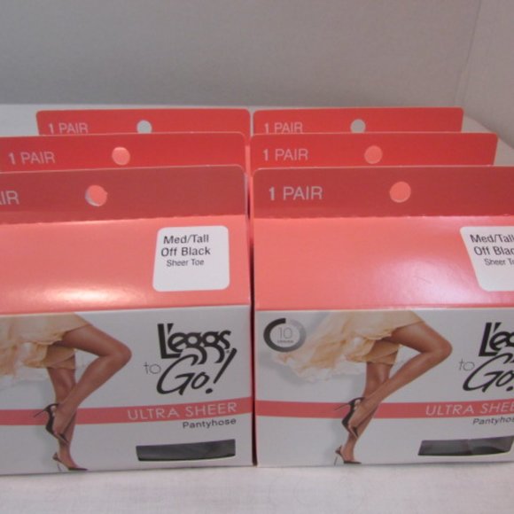 DOUBLE for the Same PRICE! L'eggs to Go! Nylon Sheer Toe Pantyhose 12 Pairs - Picture 4 of 6